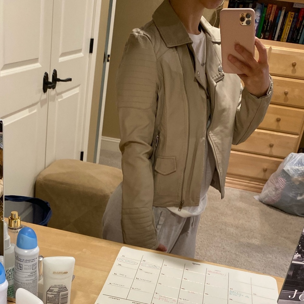 Faux leather Moon jacket